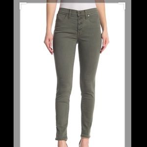 Madewell High Rise Garment Dyed Button Fly Jeans